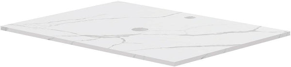 Tablet Keramisch MARMER puro B70 H1,2 1 afvoergat/kraangat white calacatta