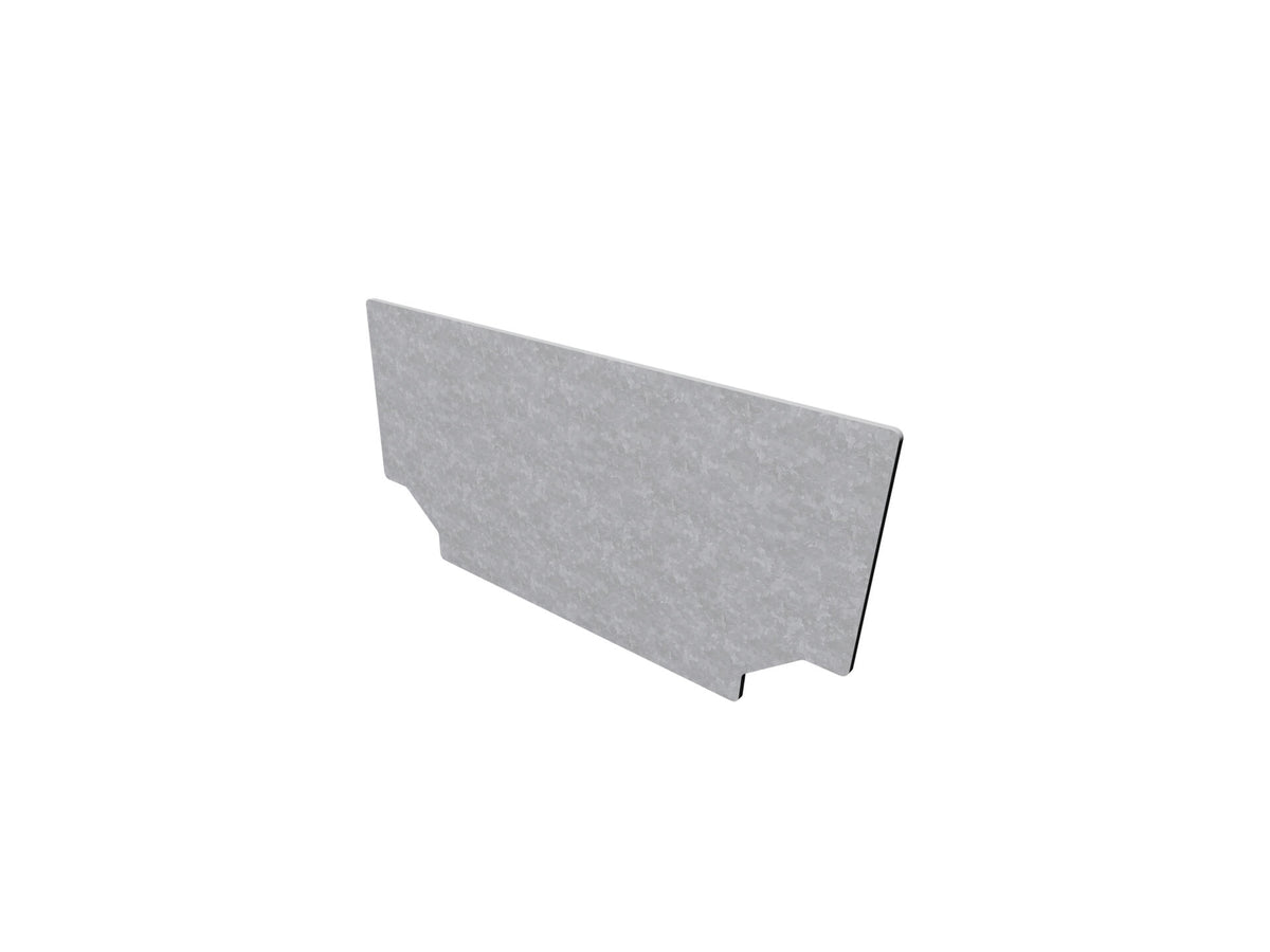eindplaatje voor afvoergoot 1m H6cm RVS 1102936