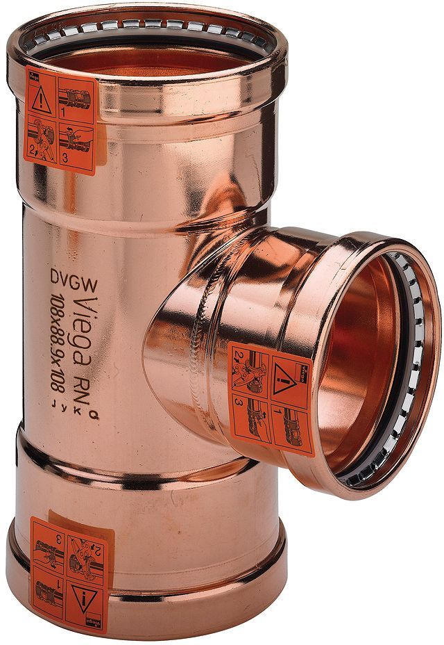 KOPER T-STUK 64MM PROFIPRESS VIEGA