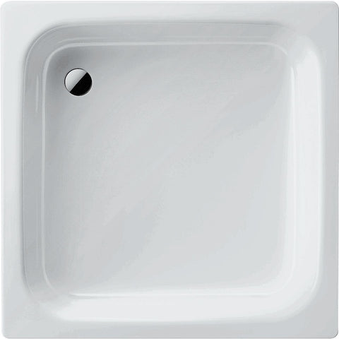 Tub plaatstaal sanidusch kaldewei antislip 90-90-14CM wit, receveurs — SKU DESCO-64985