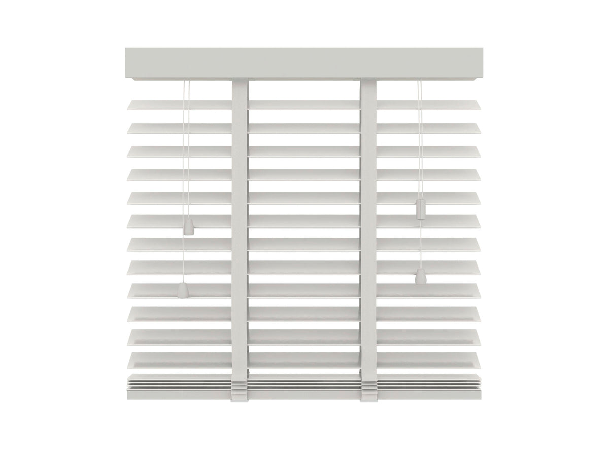 Decosol horizontale lamellen hout 944 50mm 80x130 cm wit