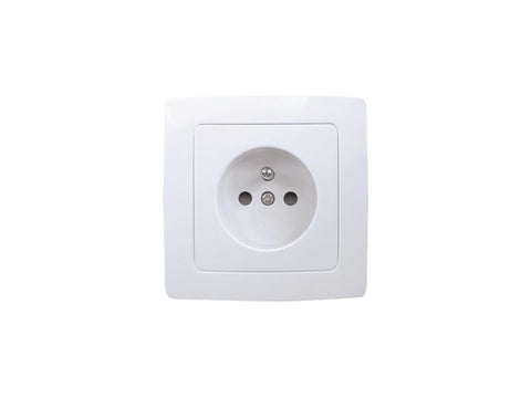 Profile inbouw stopcontact 16A wit 6 stuks
