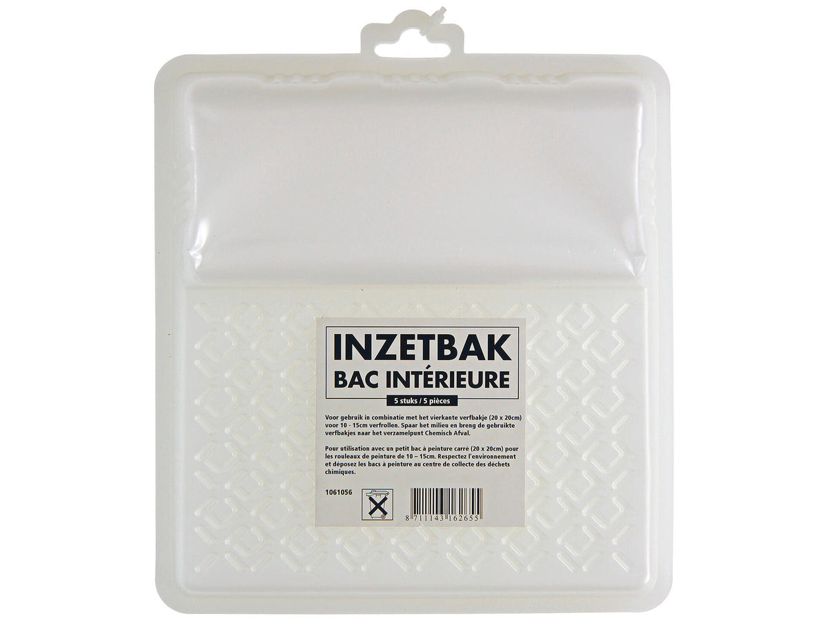 inzetbak voor verfbak 20cm 5 stuks