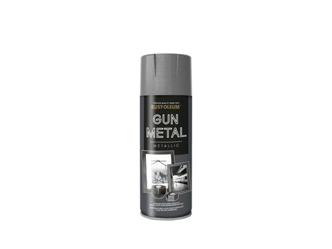Rust-oleum metaallakspray 0,4l gun metal, lakken — SKU COLOS-997616, EAN 5413436060183