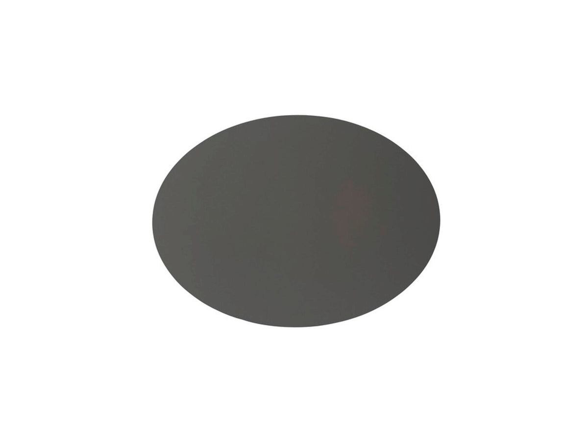 placemat gerecycleerd leder ovaal 33x45 cm pepper