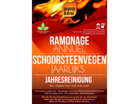 Pyrofeu schoorsteenveger houtskool 3x250 g