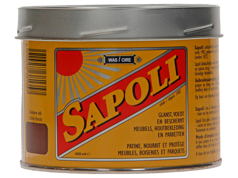 Sapoli vaste boenwas 450ml donkere eik