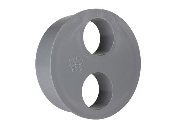 Scala tampon de réduction 110mm 40x40 mm PVC gris