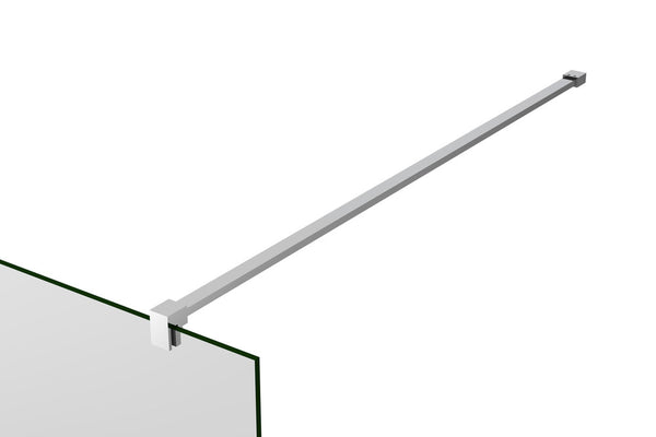 Van Marcke Walk-In/Decor stabilisatiestang rechthoekig 1200mm gepolijst zilver