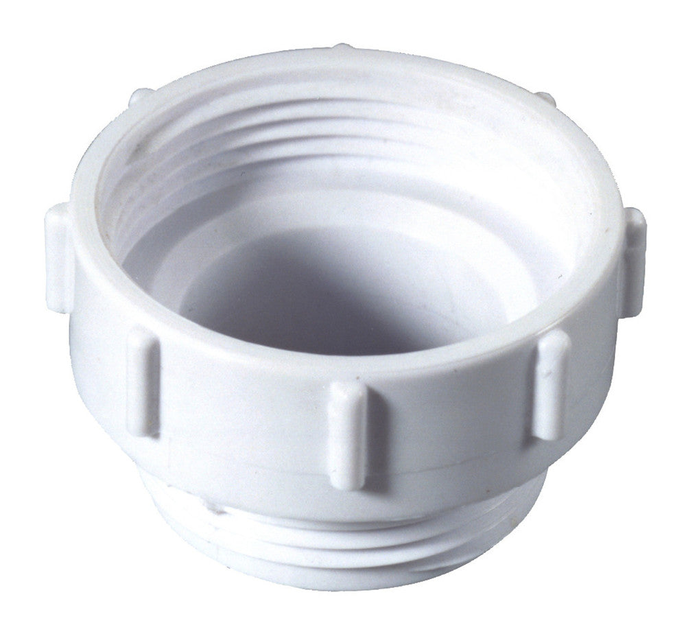Mc Alpine verloopring met rubberring 2F"x5/4"M PP wit