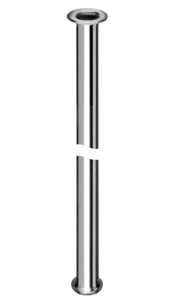 Schell koperen buis 3/8" wartelmoer L 300 mm chroom