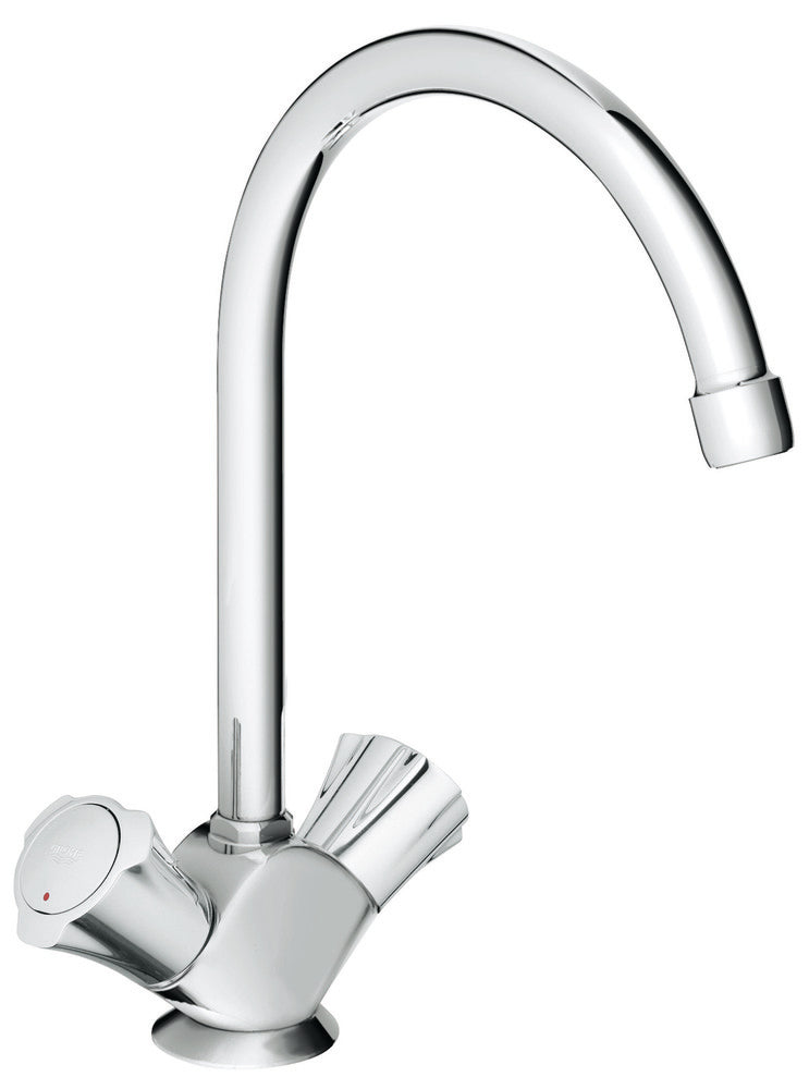 Grohe Costa L keukenmengkraan 2-greeps 1-gats Longlife draaibaar chroom