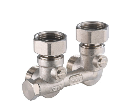 Comap 975 H-onderblok éénpijps haaks muur 3/4" Euroconus zonder nippels