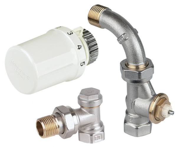 Honeywell Home set de radiateurs 4 points de raccordement droit + coudé 1/2"