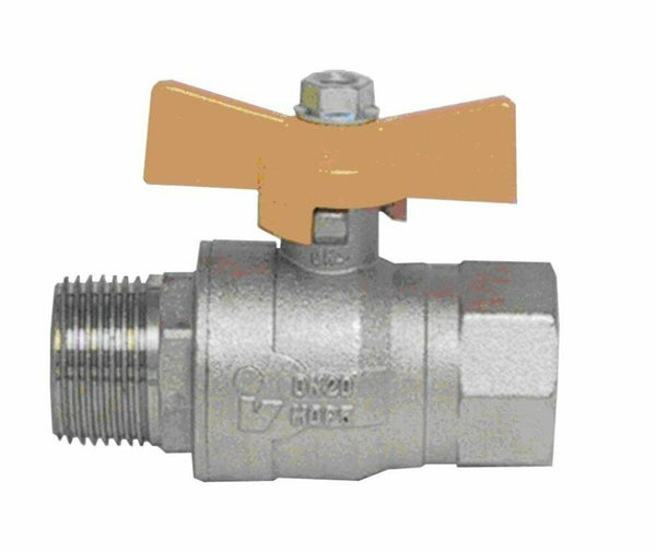 Van Marcke tap d'arrêt gaz ARGB modèle demi-fitting type MF 1/2" brass