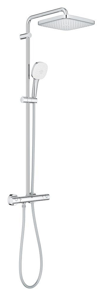 Grohe Tempesta Cube 250 douchesysteem met mengkraan wandmontage chroom