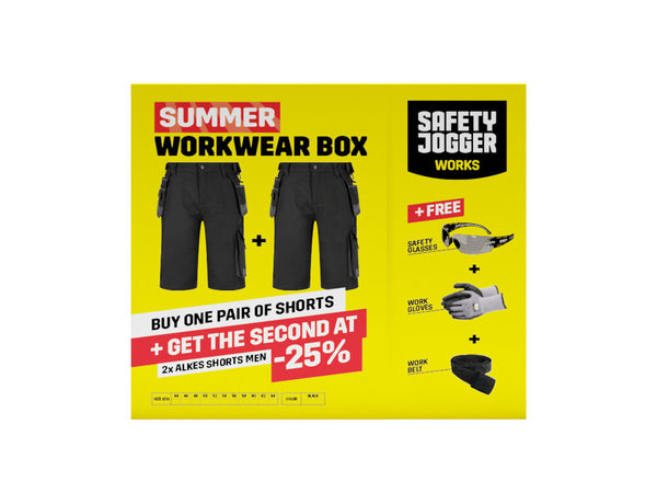 Safety Jogger Promo summerbox 2x Alkes shorts navy/grey maat 52