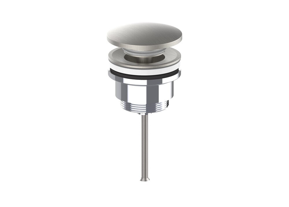 GO Van Marcke Verona wastafelplug click-clack geborsteld nikkel