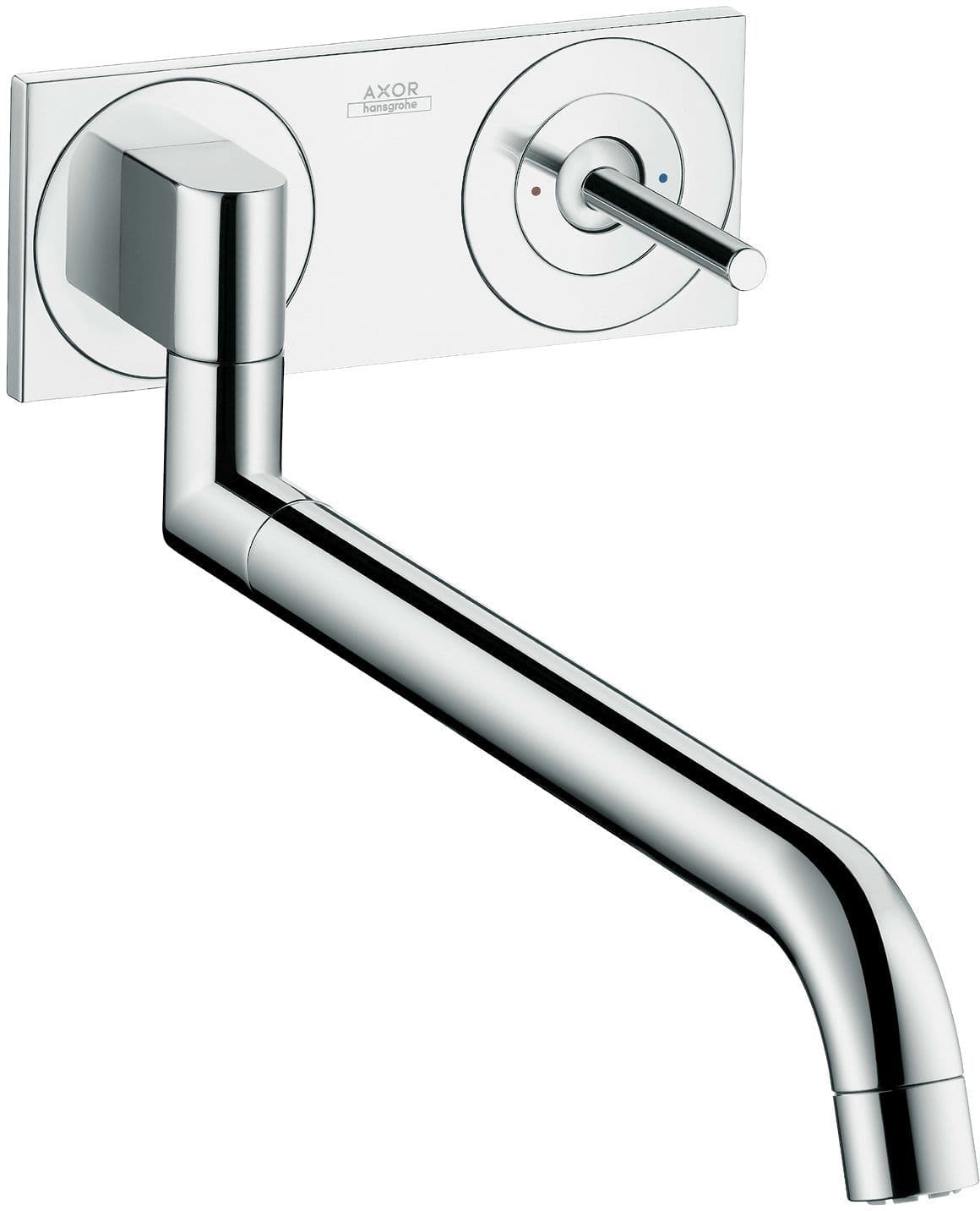 Afwerkset 2-GATS mengkraan keuken muur UNO2 Axor 300-500MM chroom