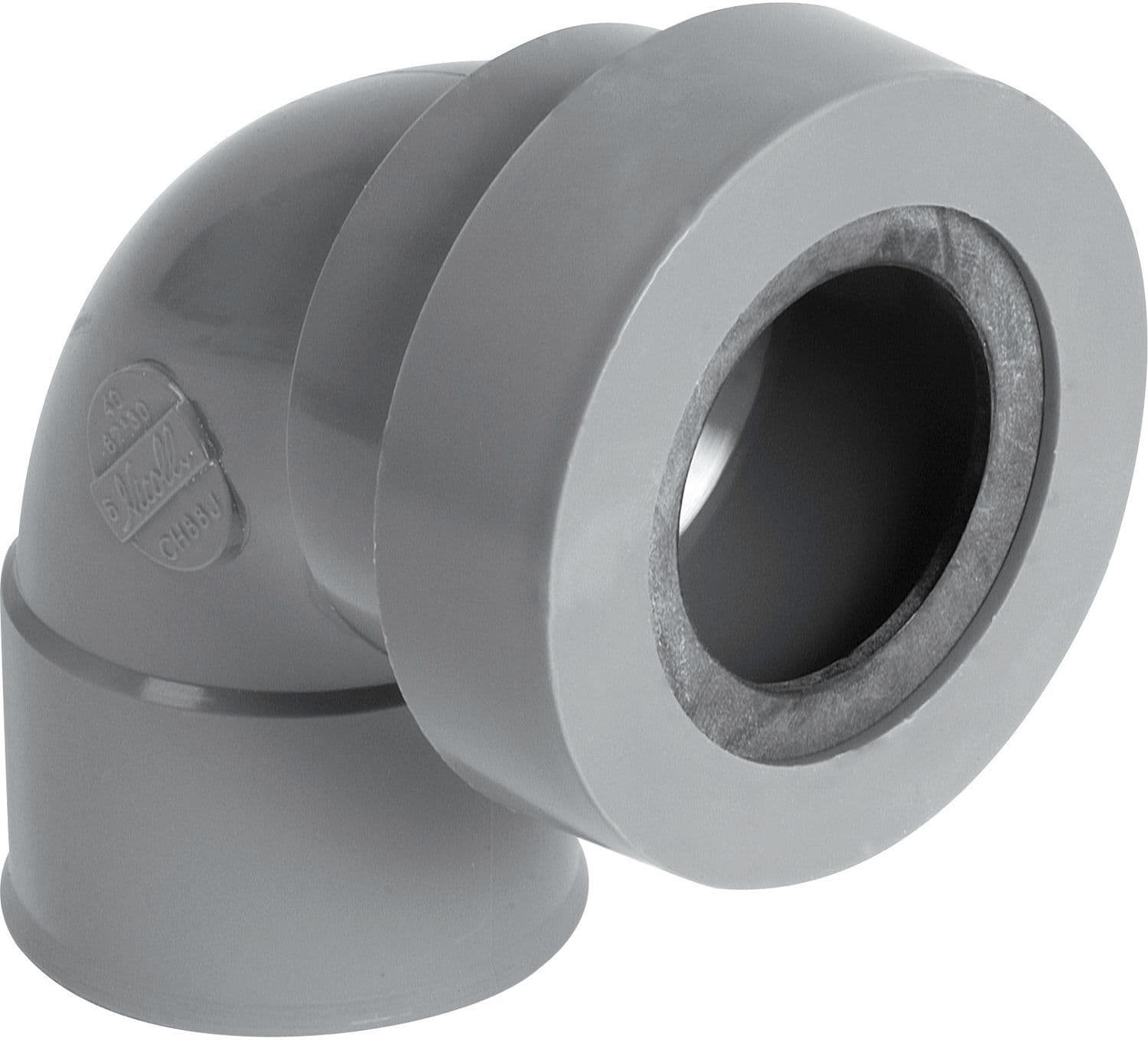 PVC elleboog + dichting ff 90° 32MM-32MM