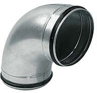 Spiral-d galva elleboog voor ventilatie 90° 125MM