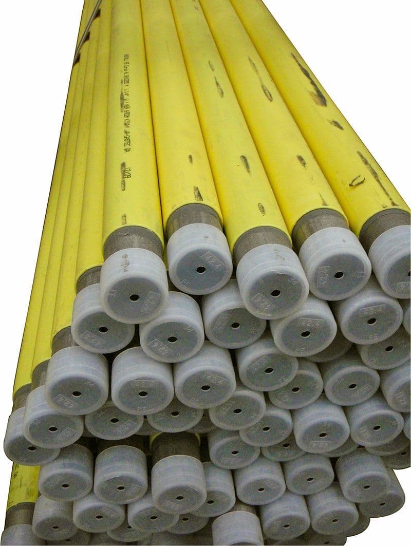 Tube p.gaz acier isoforte EN10255H Pe Jaune pour fillet 5/4"-DN32 42,4MM-4,0MM longueur 6M