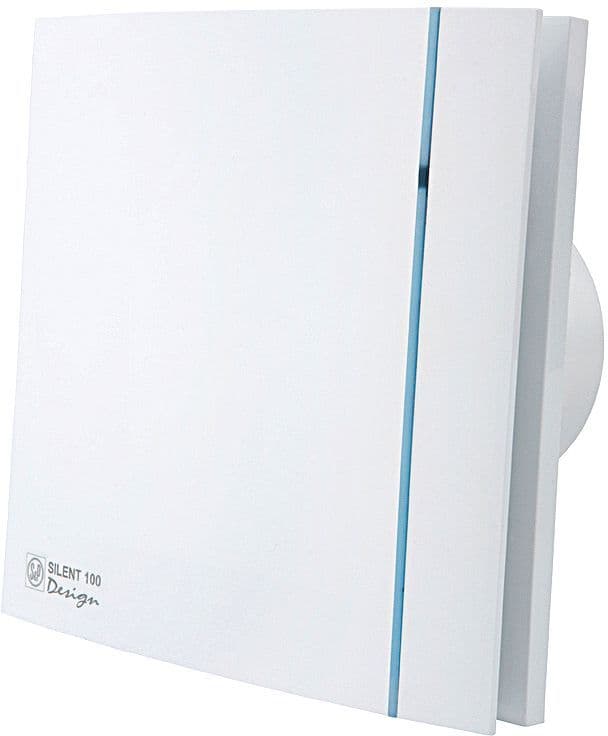 Badkamer ventilator + regelbare hygrostaat SILENT-100 chz design s&p