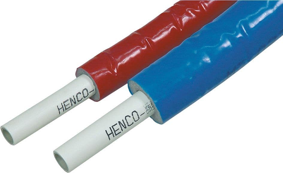 Meerlagenbuis RIXc + isolatie ISO4(=6MM) 16X2 Blauw rol 100M Henco
