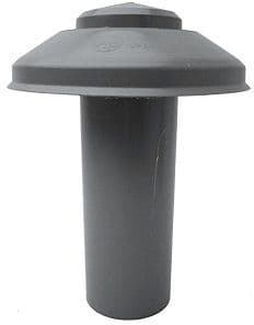PVC VERLUCHTINGSKAP GRIJS 110MM