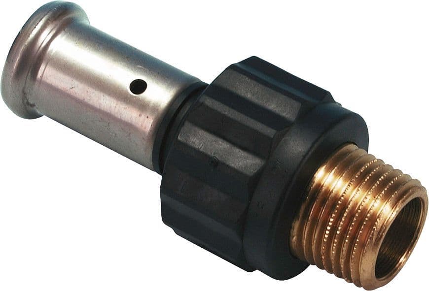 Puntstuk 20MM-3/4"M kunststof pers Henco