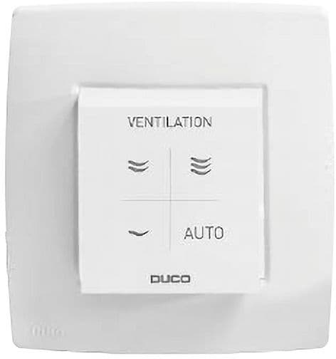 Bedieningsschakelaar rf/batterij Duco wit/wit