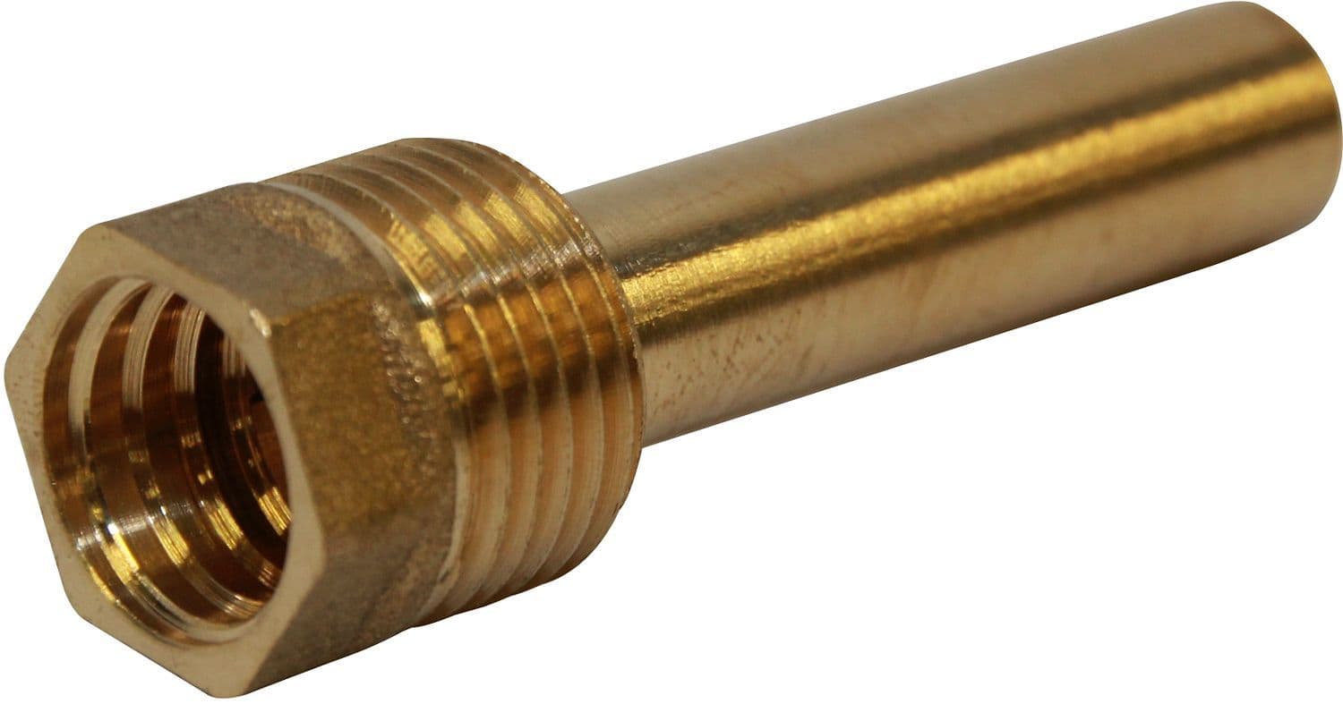 Messing huls bulb 6,5CM lang