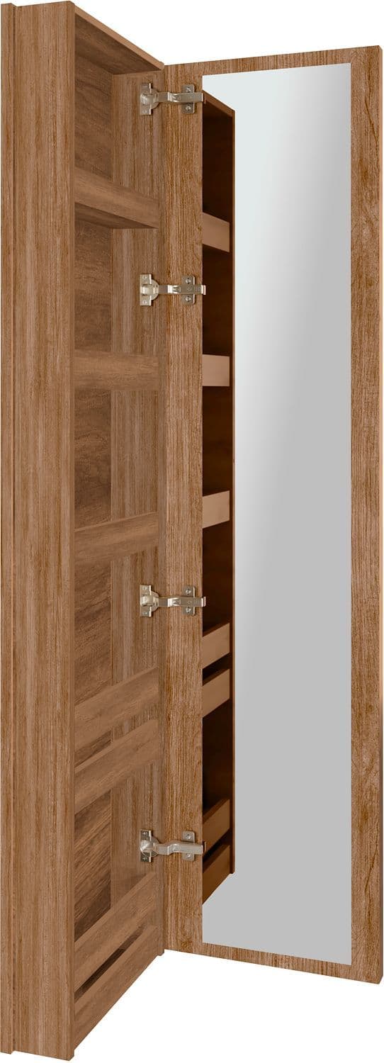 KLEEDSPIEGELKAST COFFEE SMAL 1 DEUR LINKS 40 TEAKHOUT DECOR KANEEL