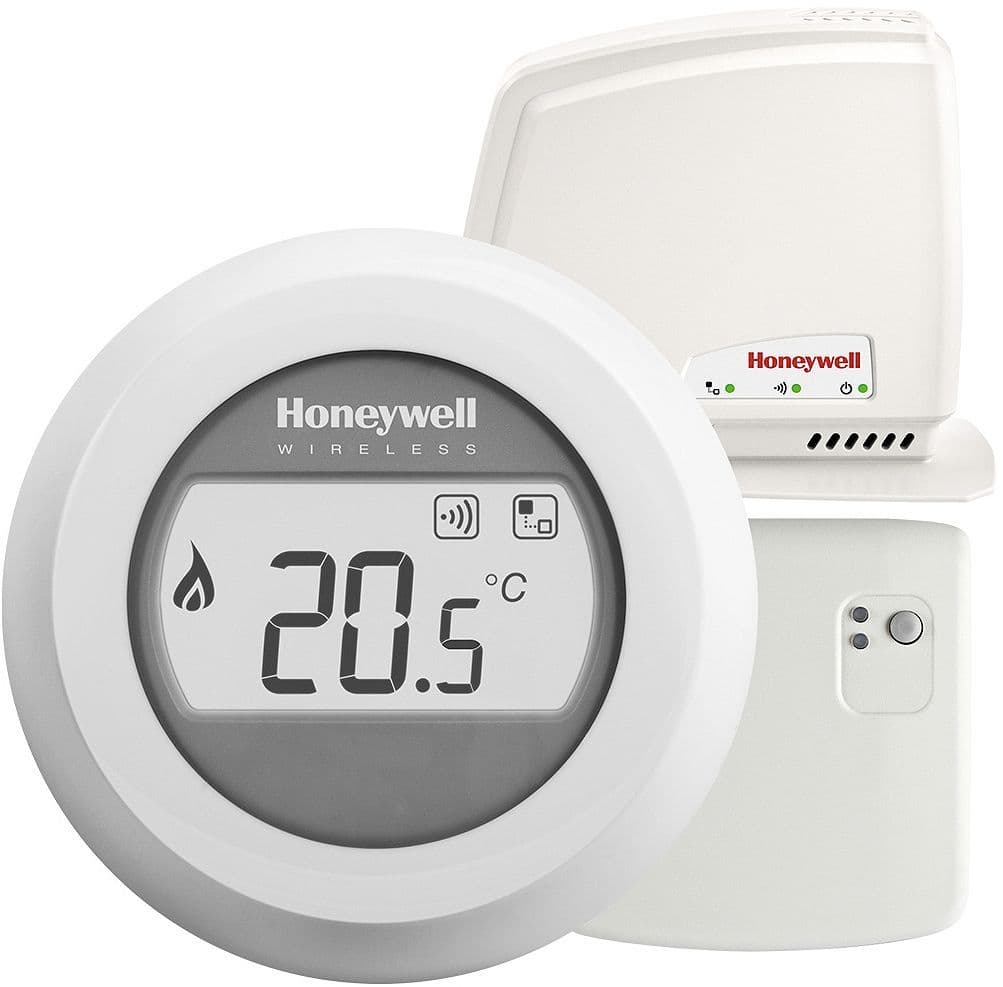 Thermostaat round Connected Honeywell draadloos aan/uit klasse IV (2%)