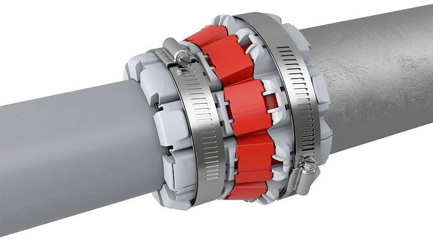 Multi-materiaal mof voor sanitair afvoer 75-110MM