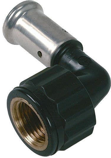 Elleboog 20MM-1/2"F kunststof pers Henco