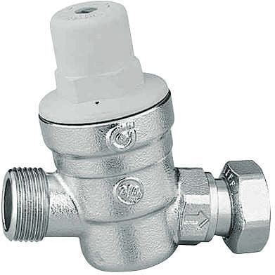 Waterdrukregelaar 3/4" chroom 1-6 bar+losse moer 3/4"F Caleffi
