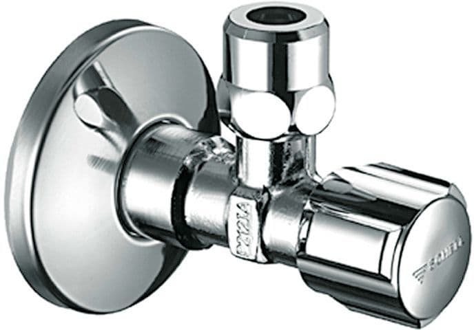 HAAKS AFSLUITKRAAN SCHELL MET ROZET 1/2"-12MM CHROOM