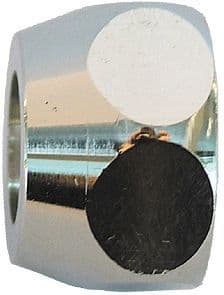 KOPPELING SCHELL 3/8"F-10MM KLEM CHROOM