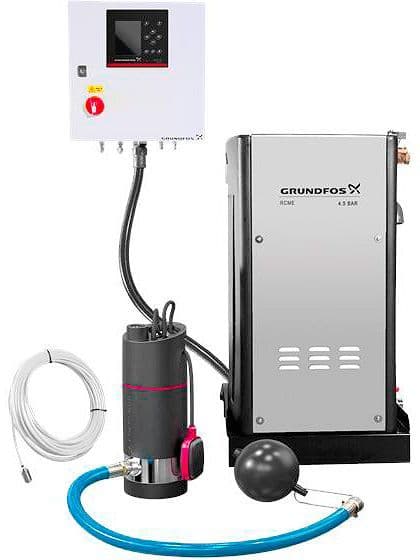 Système d'eau de pluie pour facilitees Grundfos rcme