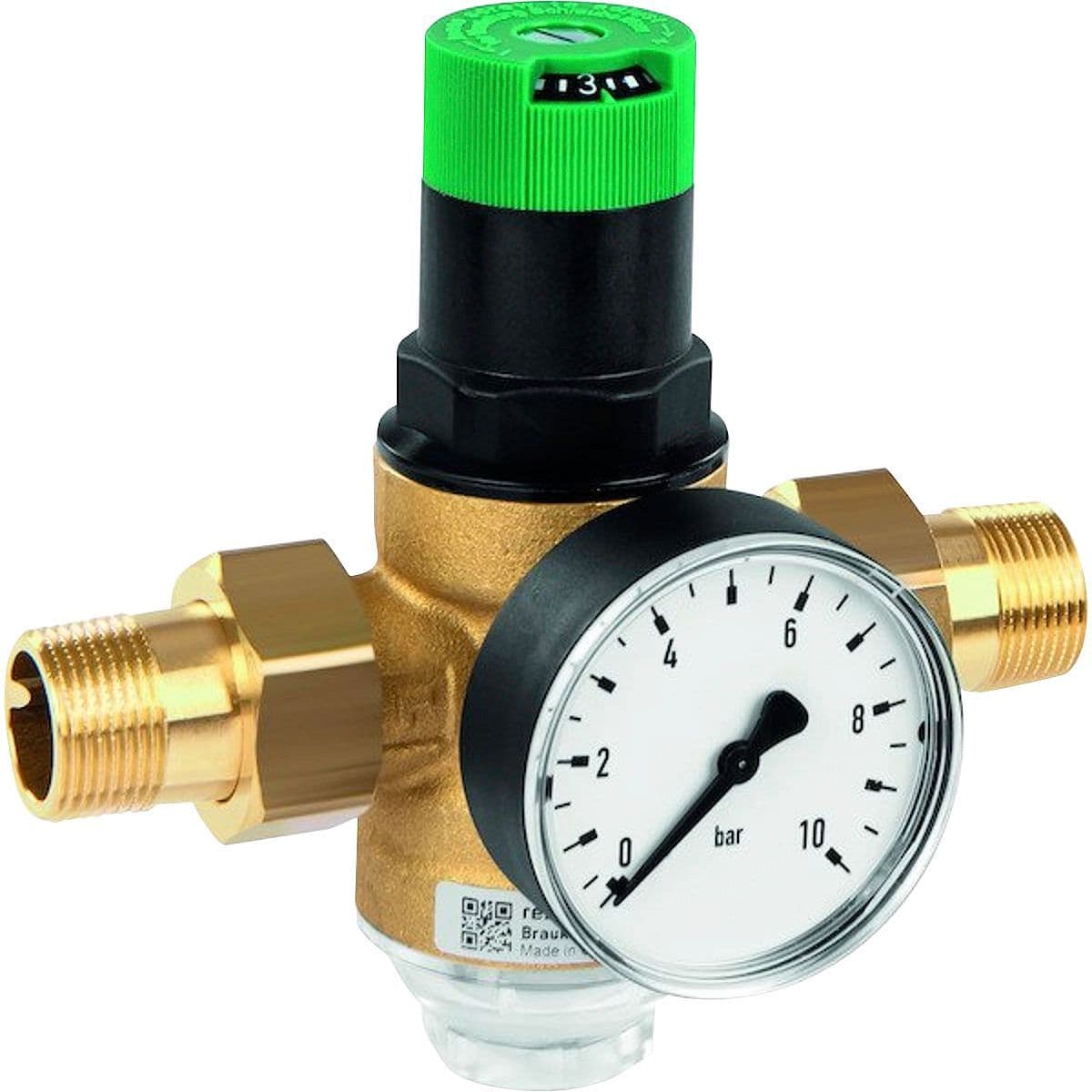 Waterdrukregelaar met manometer braukmann Honeywell 1"M