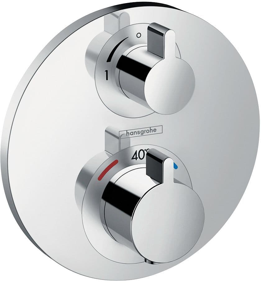 Afwerkset thermostaat +stopkraan Ecostat S Hansgrohe chroom