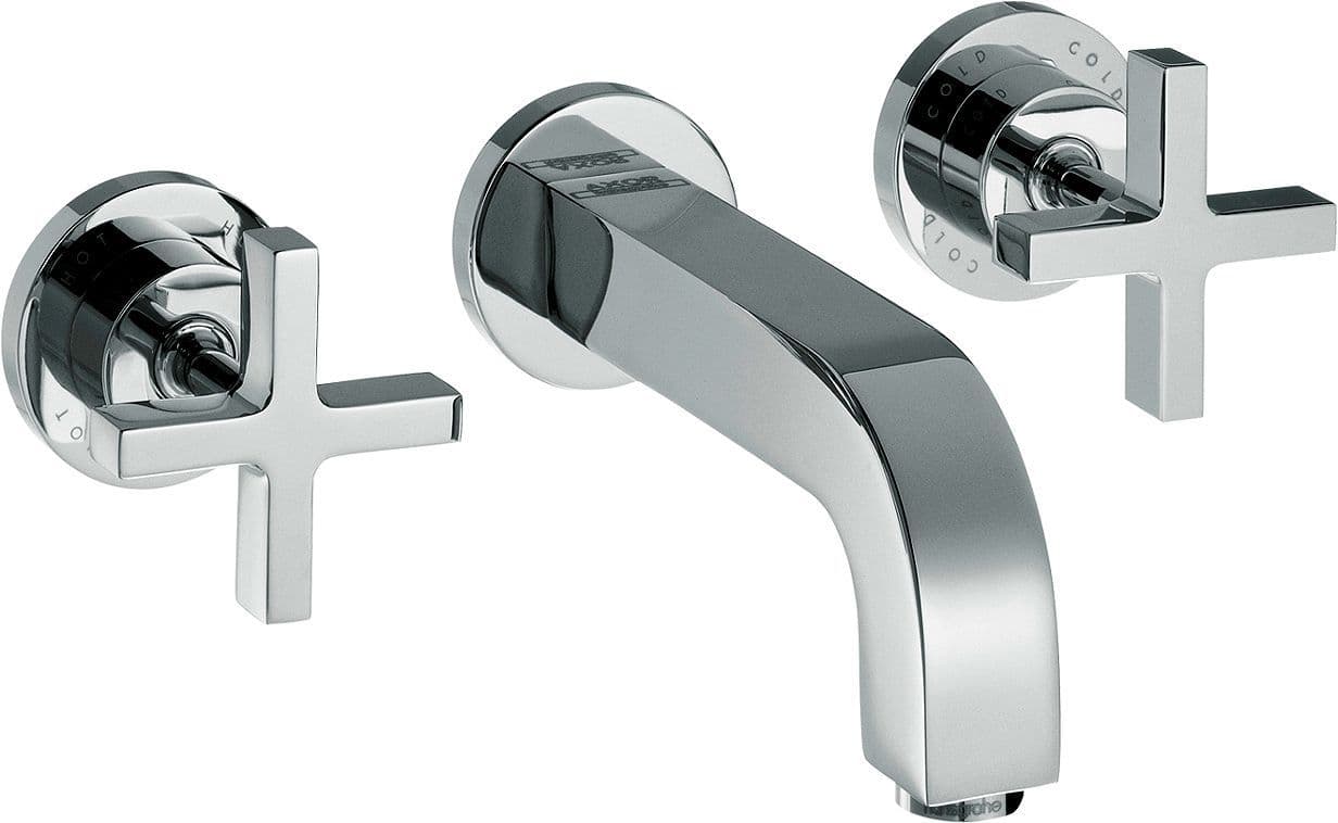 Kleurset 3-GATS mengkraan lavabo citterio Axor 226MM chroom kruis