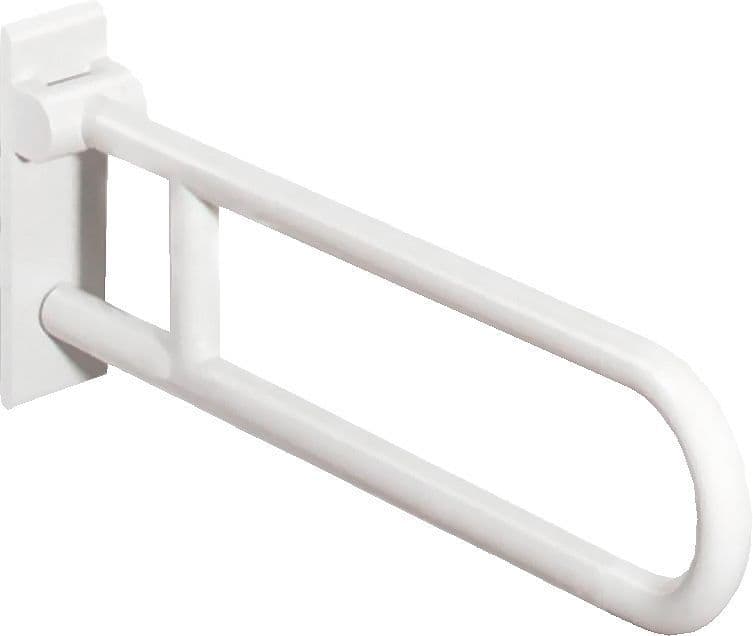 Opklapbare steun Hewi z.bevestiging 850MM draaibaar wit