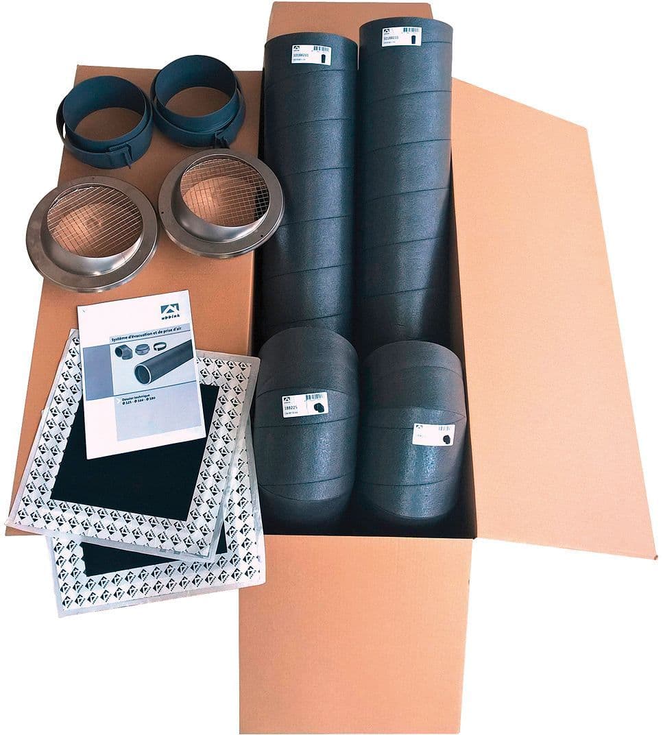 Geisoleerde kanalen kit voor sanitaire warmtepompen 160MM
