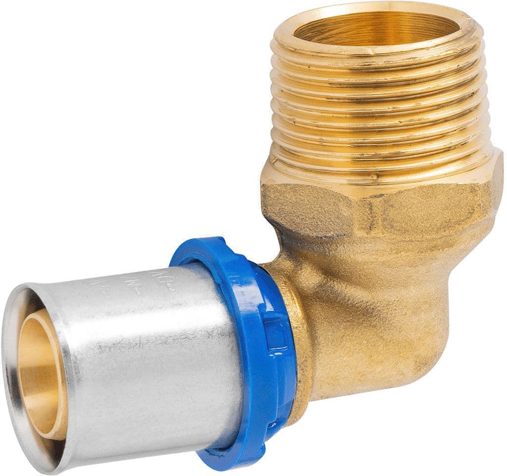 Elleboog 90° 16MM-1/2"M ALUPEX
