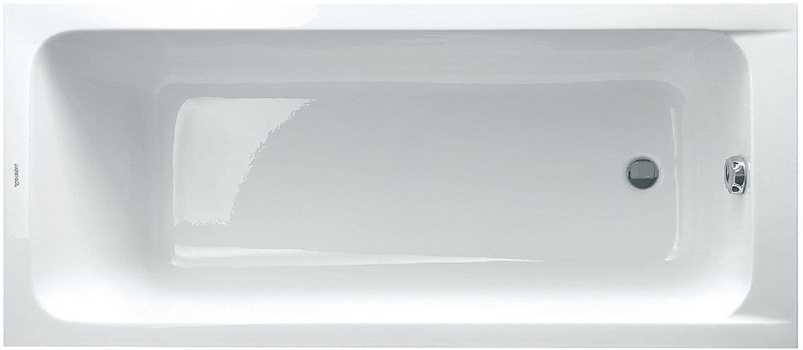 Bad D-Code Duravit 150-75 zonder poten wit afloop zijkant