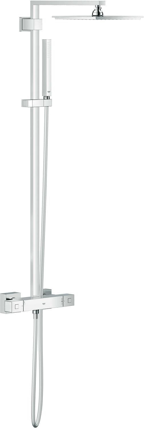Douchezuil+thermostaat Euphoria Cube XXL système 230 chroom