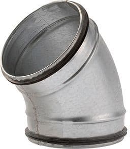 Spiral-d galva coude pour ventilation 45° 355MM