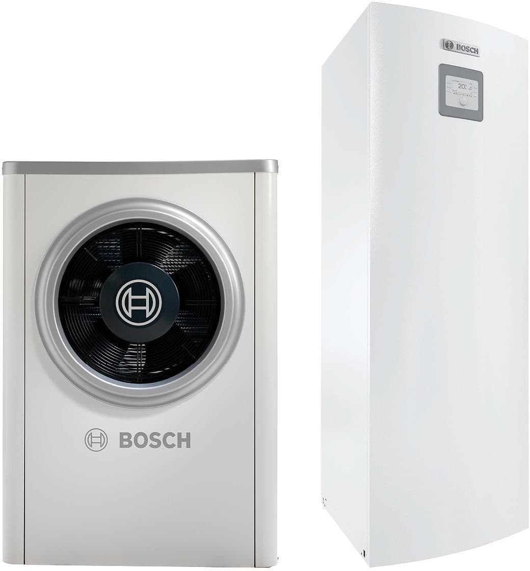 CV-WARMTEPOMP LUCHT/WATER MONOBLOC MET BOILER 190L COMPRESS 6000 AWM BOSCH 11KW DRIEFASIG 400V ERP CV A++/ERP SWW A